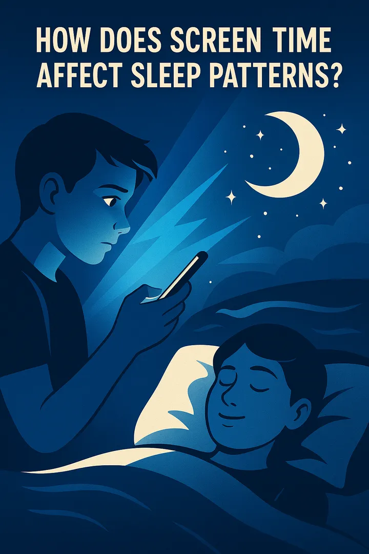 How does screen time affect sleep patterns?