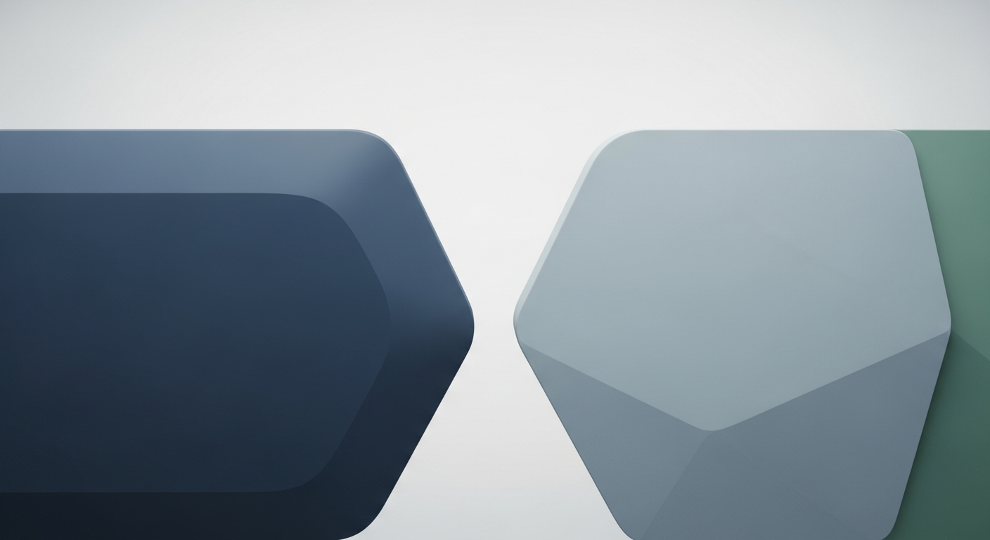 Visual enhancement Représentation visuelle de la différence entre deux valeurs financières (taux bancaire et taux swap), illustrant l'idée d'un 'écart' ou d'une 'marge' à négocier, peut-être avec une balance ou des blocs de différentes tailles.