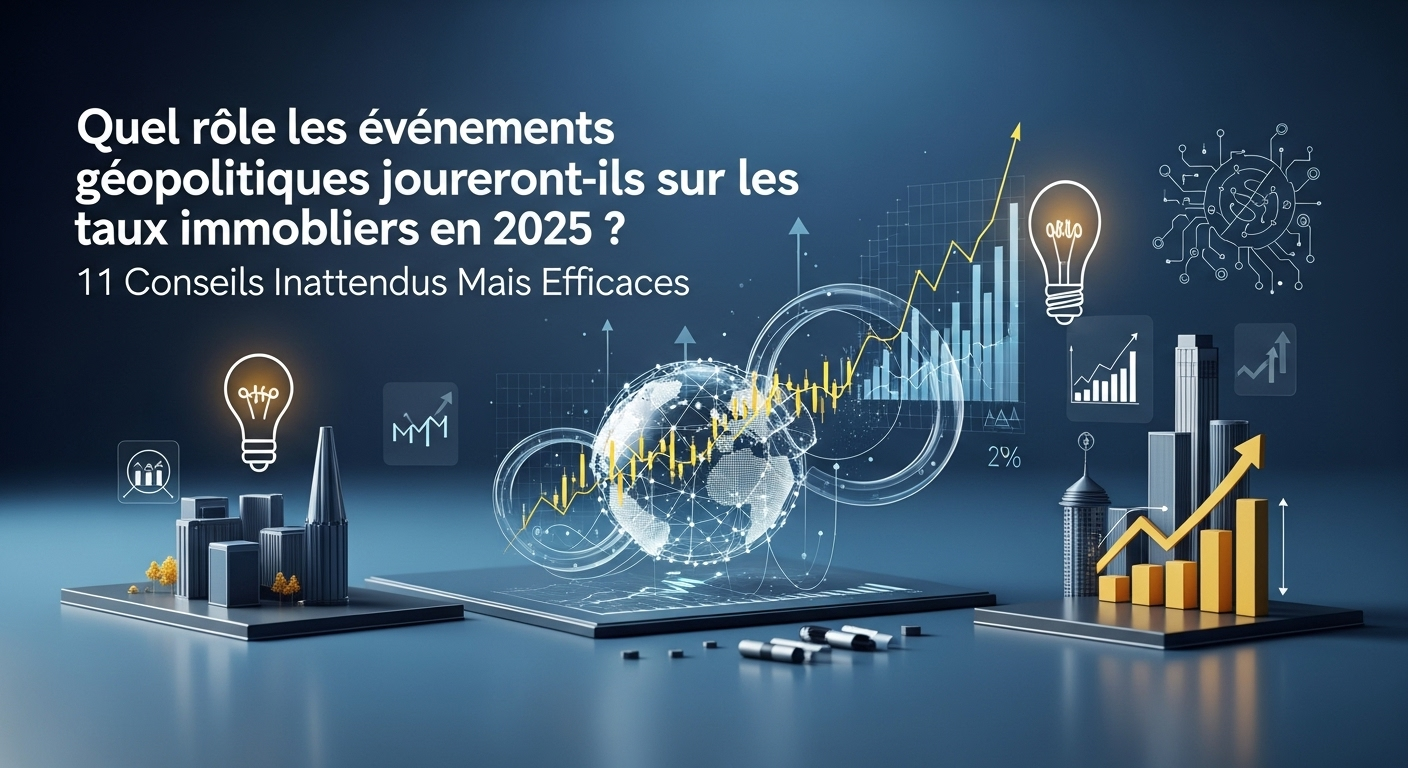 Quel rôle les événements géopolitiques joueront-ils sur les taux immobiliers en 2025 ? 11 Conseils Inattendus Mais Efficaces